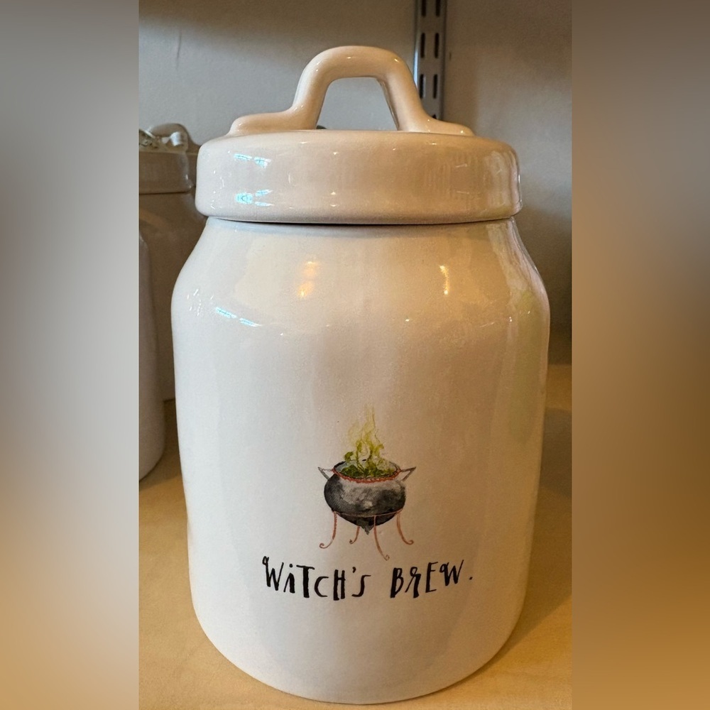 Rae Dunn Ceramic Witch's Brew Baby Canister